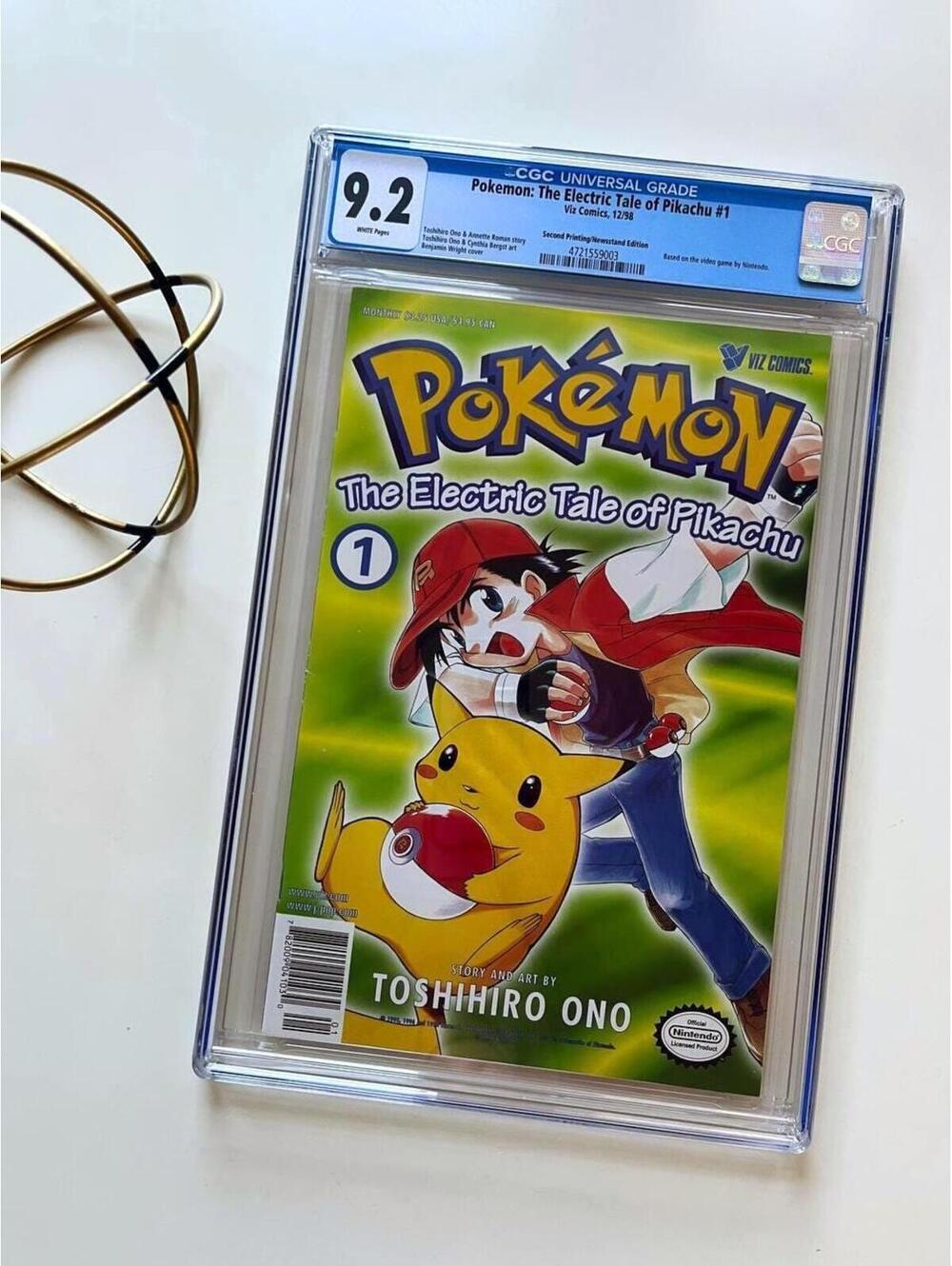 Pokemon The Electric Tale of Pikachu #1 CGC 9.2 (1998) 2nd Print Newsstand Comic